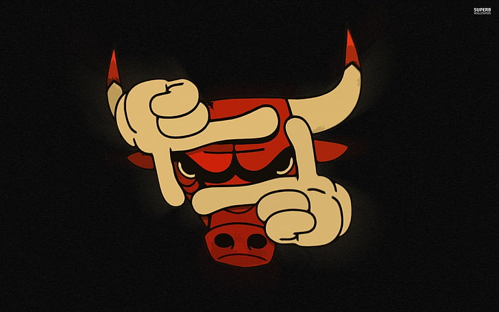 Logotipo do Chicago Bulls, Chicago Bulls, NBA, basquete, HD papel de parede
