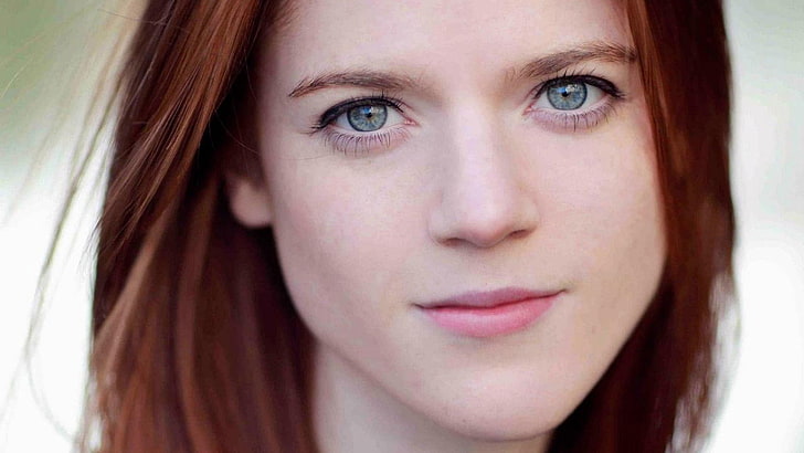 Rosie Leslie, rose leslie, actress, red-haired, face, smile, HD wallpaper