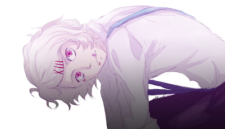 white haired male anime illsutration, Tokyo Ghoul, Suzuya Juuzou, HD wallpaper