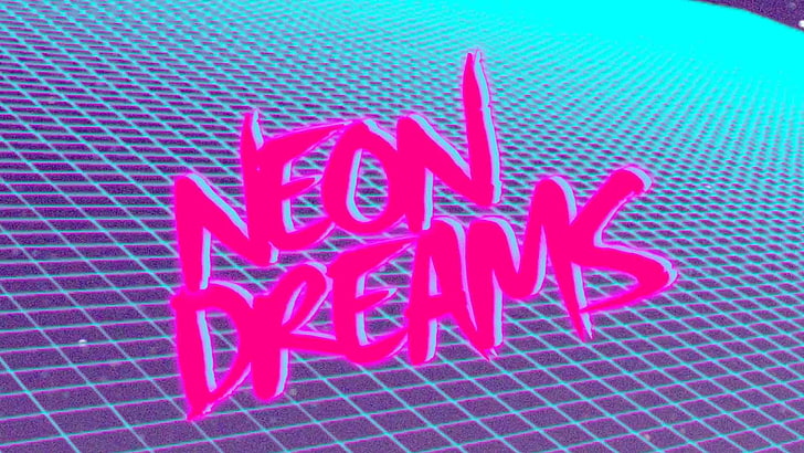 fondos de pantalla de pink neon dreams, New Retro Wave, neon, synthwave, Fondo de pantalla HD