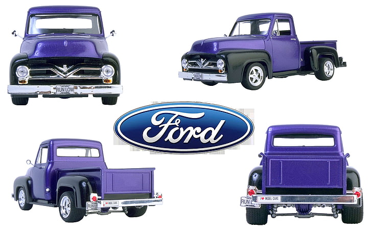 1955 ford pickup, auto, car, car model, collectible, ford, hobby, model, old, oldtimer, retro, vintage, HD wallpaper