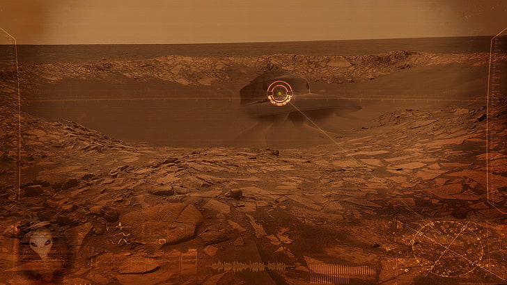 извънземна концепция Alien Mars спасителна мисия Space Other HD Art, извънземна, мисия, концепция, занаят, Марс, спасяване, HD тапет