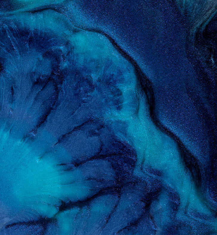 abstract, Color Burst, blue, dark, shapes, HD wallpaper