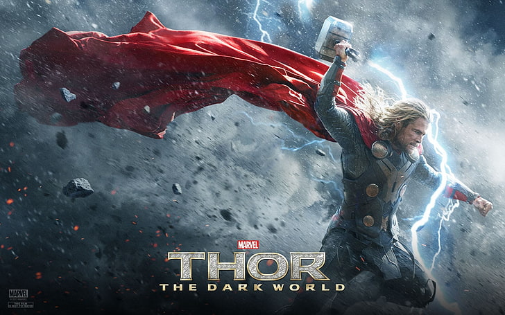 خلفية Marvel Thor The Dark World ، Hero ، Hammer ، God ، Chris Hemsworth ، Viking ، Thor The Dark World ، Milner ، Тор2.، خلفية HD