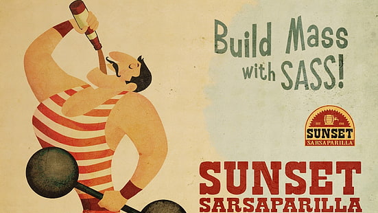 Sass sunset sarsaparilla poster, Fallout, Fallout : New Vegas, 비디오 게임으로 대량 제작, HD 배경 화면 HD wallpaper