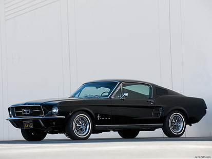 1967, fastback, ford, mustang, HD tapet HD wallpaper