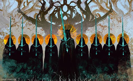 Władca Pierścieni, Witch King of Angmar, Anato Finnstark, Tapety HD HD wallpaper