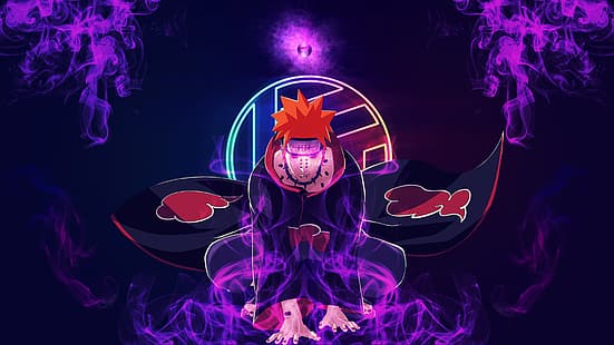 Pein, Naruto Shippuuden, Akatsuki (Naruto Shippuuden), obraz w obrazie, Tapety HD HD wallpaper