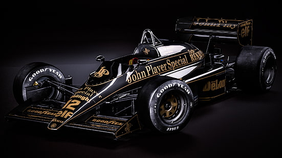 o carro, fórmula 1, renderização, Ayrton Senna, Lotus 98T, HD papel de parede HD wallpaper