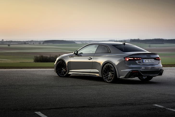 Audi, coupe, grey, RS 5, 2020, RS5 Coupe, HD wallpaper