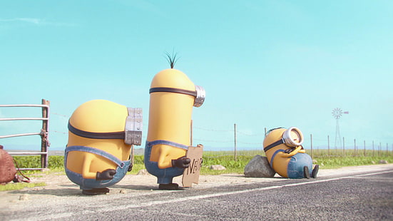 Film, Les Minions, Bob (Les Minions), Kevin (Les Minions), Stuart (Les Minions), Fond d'écran HD HD wallpaper