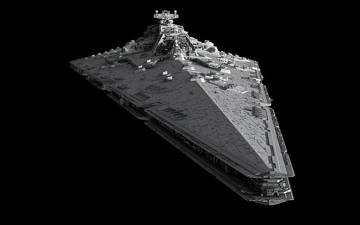 Star Destroyer, grey millennium falcon, movies, 2880x1800, star wars, star destroyer, HD wallpaper