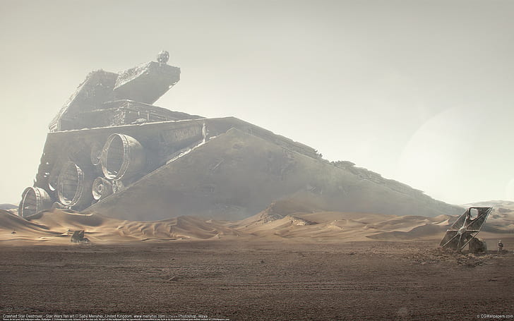 Star Wars Star Destroyer digitale Tapete, Star Wars, Star Destroyer, HD-Hintergrundbild