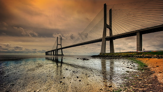 Vasco da Gama Brücke, HD-Hintergrundbild HD wallpaper