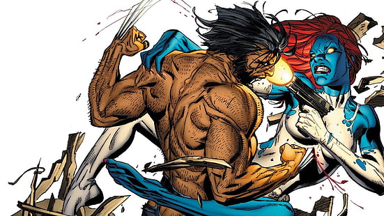 X-Men, Wolverine, Mystique (Marvel Çizgi Romanları), HD masaüstü duvar kağıdı HD wallpaper