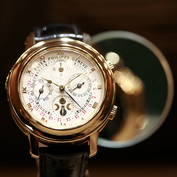 zegarek, Patek Philippe, luksusowe zegarki, Tapety HD, tapety na telefon