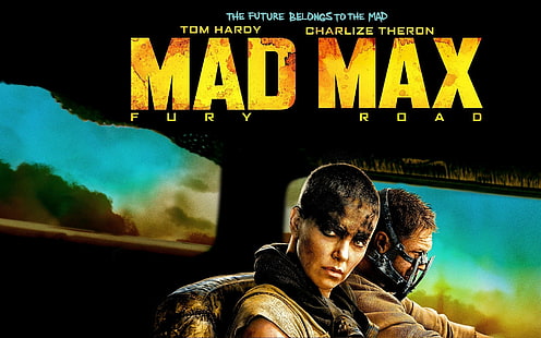 film, Mad Max: Fury Road, Mad Max, Charlize Theron, locandina del film, Tom Hardy, Sfondo HD HD wallpaper