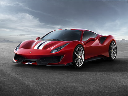 4K, Salón del Automóvil de Ginebra, Ferrari 488 Pista, 2018, Fondo de pantalla HD HD wallpaper