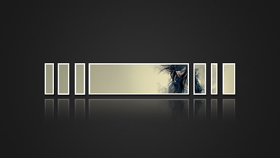 黒と白の壁紙、デジタルアート、アートワーク、シンプルな背景、 HDデスクトップの壁紙 HD wallpaper