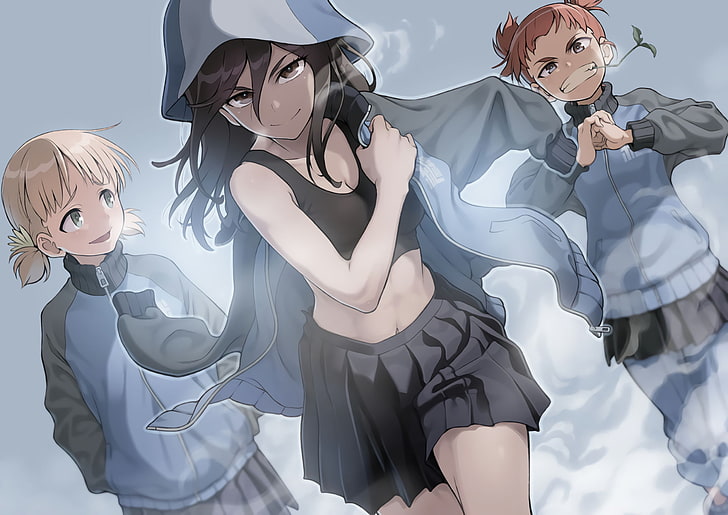 Anime, Girls und Panzer, Aki (Girls und Panzer), Mika (Girls und Panzer), Mikko (Girls und Panzer), HD wallpaper