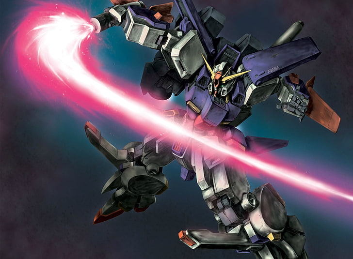 niebiesko-szara tapeta cyfrowa robota, Gundam, Mobile Suit, Mobile Suit Gundam ZZ, Mobile Suit Gundam, Tapety HD