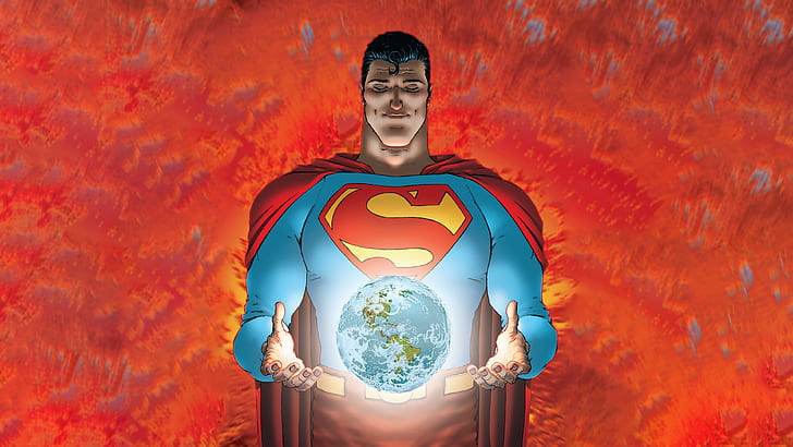 comic art, Frank Quitely, Grant Morrison, Superman, All Star Superman, HD wallpaper