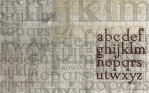 brązowe litery, litery, alfabet, warstwowanie, tekstura, Tapety HD HD wallpaper