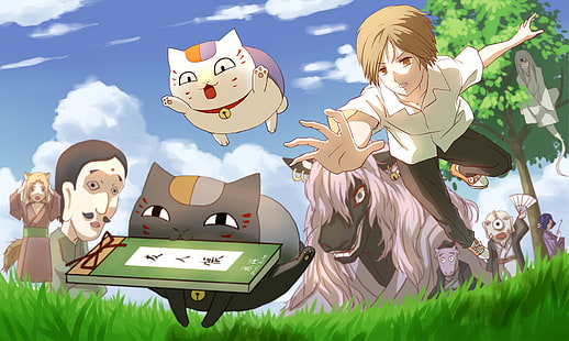  Anime, Natsume's Book of Friends, Madara (Natsume Yuujinchou), Takashi Natsume, HD wallpaper HD wallpaper