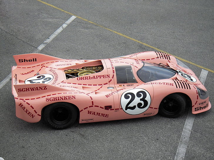 1971, 917, 917 20, classic, pig, pink, porsche, race, racing, HD wallpaper