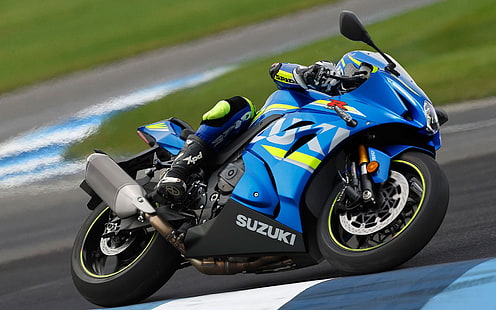 Suzuki GSX-R1000 Concept 2016، Blue Suzuki GSX-R sports bike، Motorcycles، Suzuki، خلفية HD HD wallpaper