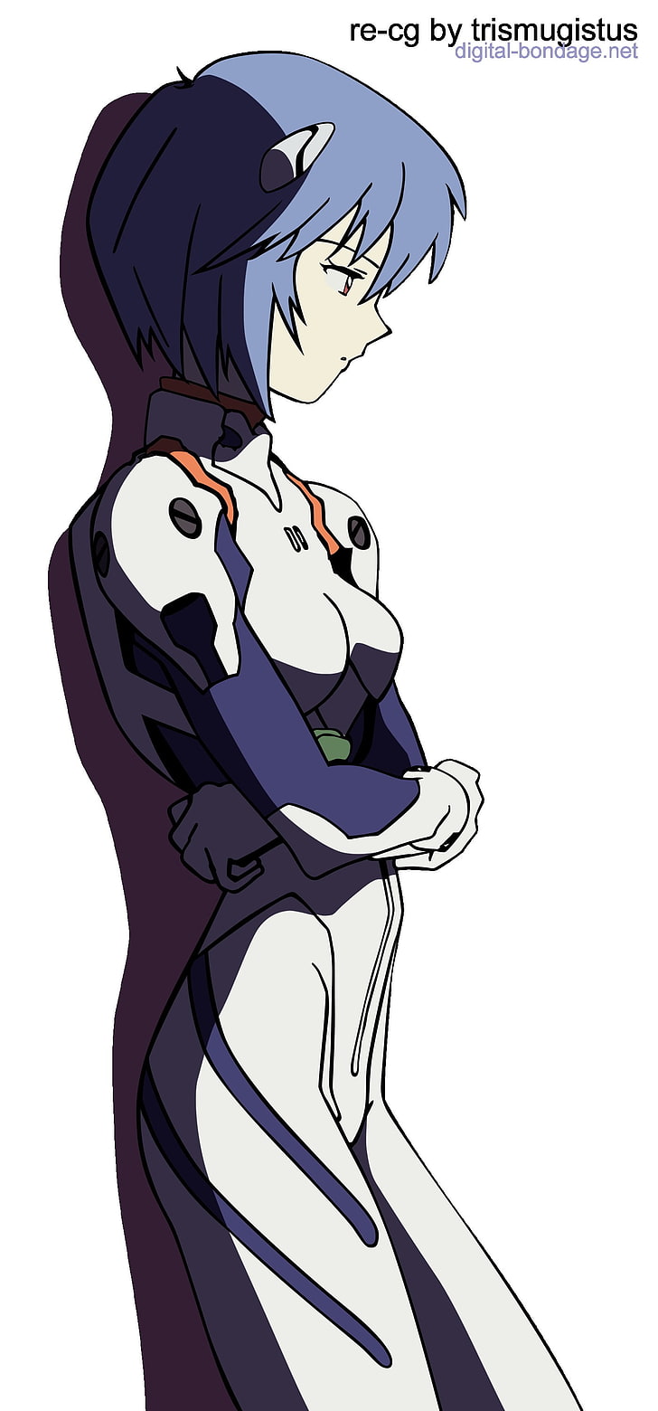 personaggio dei cartoni animati femminile anime blu, Neon Genesis Evangelion, Ayanami Rei, sfondo semplice, Sfondo HD, sfondo telefono