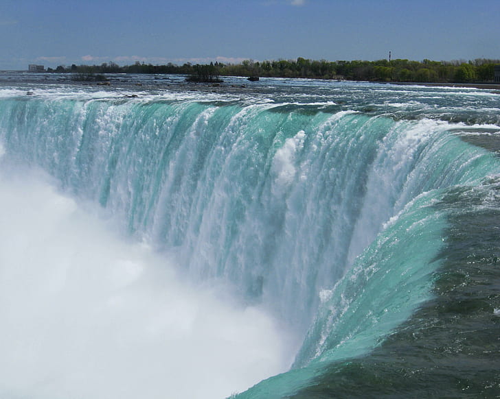 Amazing Landscape View of Niagara Falls in NY United States, niagara falls, waterfall, HD wallpaper