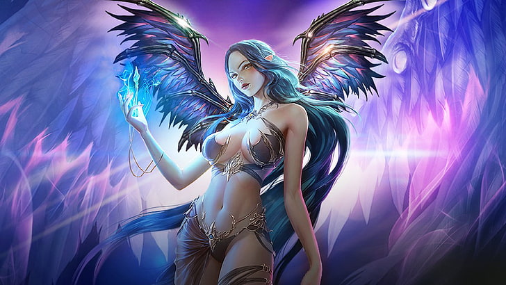 Alecta Beautiful girl game characters League of Angels 2 Fondo de pantalla HD 3840 × 2160, Fondo de pantalla HD