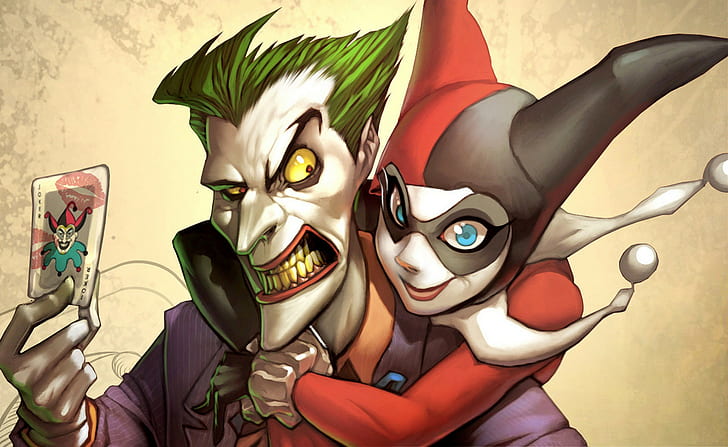 Harley Quinn, Joker, HD wallpaper