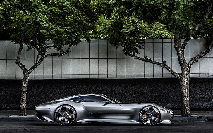 Mercedes AMG Vision GT Side, Mercedes Benz Concept, Tapety HD