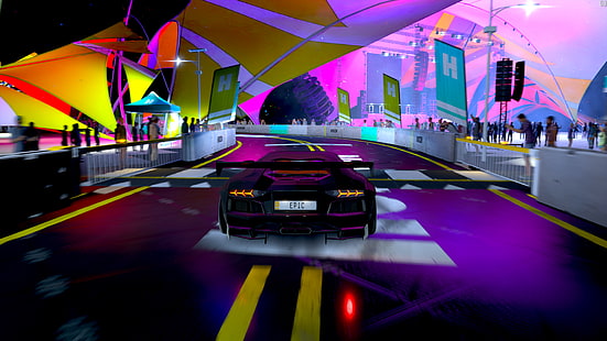 Forza, wyścigi, samochody wyścigowe, Xbox, Xbox One, Microsoft, gry na PC, Master Race, zrzut ekranu, Lamborghini, Forza Horizon 3, Tapety HD HD wallpaper