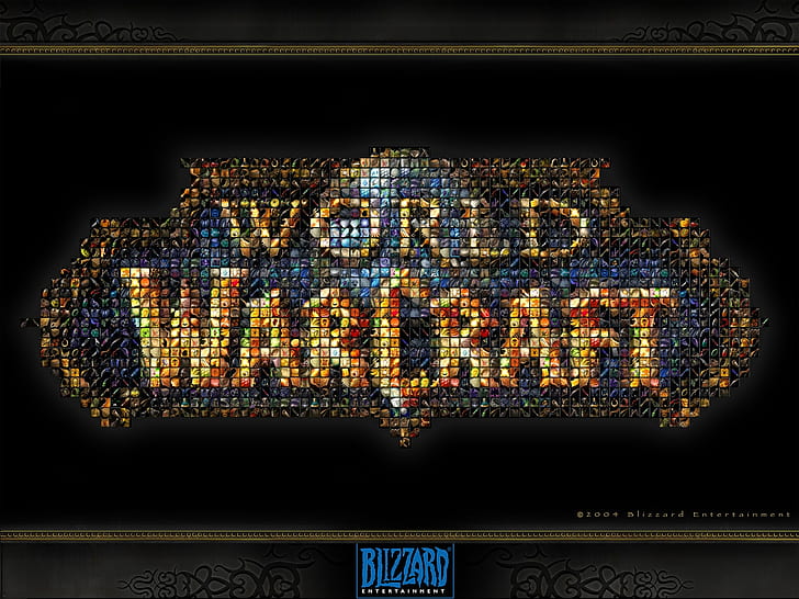 World of Warcraft Mosaic Warcraft - Wallpaper Mosaik Video Game World of Warcraft Seni HD, wow, dunia warcraft, warcraft, Mosaic, Wallpaper HD