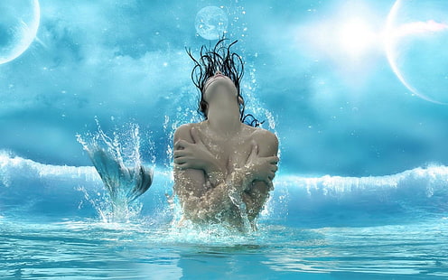 الخيال ، حورية البحر، خلفية HD HD wallpaper