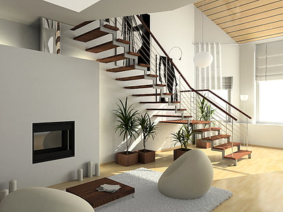 apartamento, arquitectura, condominio, diseño, muebles, casa, interior, sala, Fondo de pantalla HD HD wallpaper