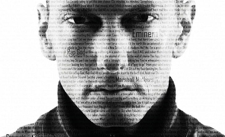 Eminem - Rap God, Eminem illustration, Music, rapgod, rap, rap eminem, marshallmathers, hiphop, lyrics, Sfondo HD