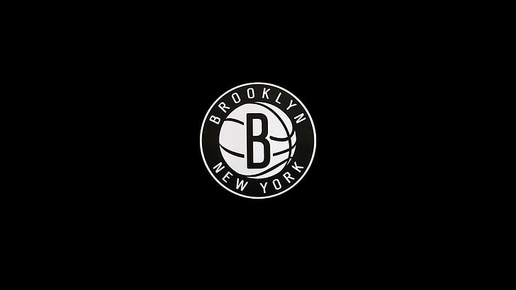 Brooklyn New York Wallpaper Sport The Ball Minimalism Logo Black And White Hd Wallpaper Wallpaperbetter