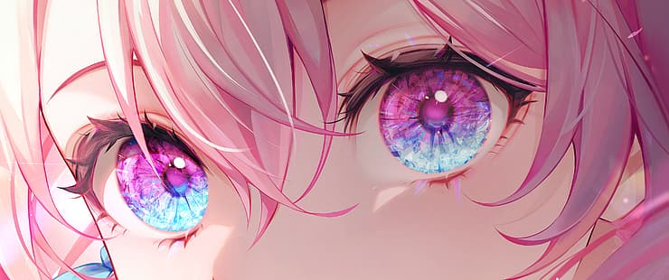 аниме, розовые волосы, произведение искусства, цифровое искусство, Honkai: Star Rail, глаза, HD обои HD wallpaper