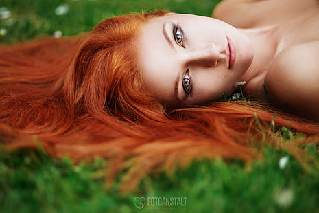 المرأة ، الوجه ، صورة ، أحمر الشعر، خلفية HD HD wallpaper
