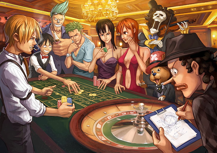 ein stück luffy zoro roulette fan kunst 1800x1273 Anime One Piece HD Kunst, ein stück, Luffy, HD-Hintergrundbild