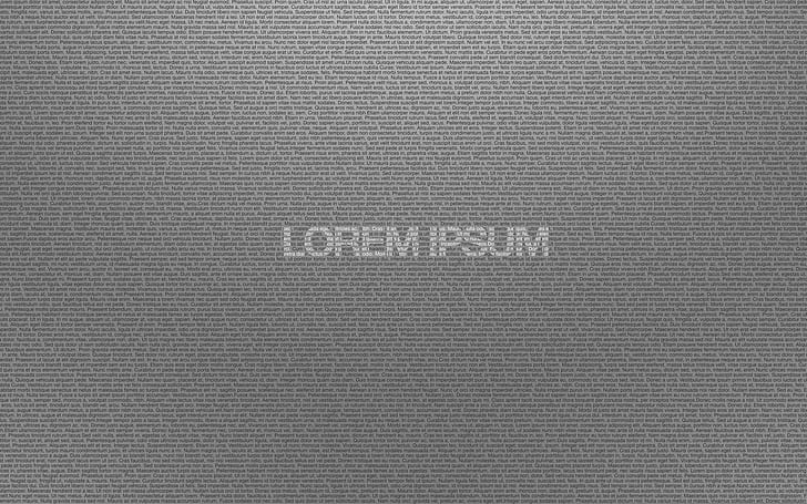 Artistic, Typography, Latin, Lorem Ipsum, Text, วอลล์เปเปอร์ HD