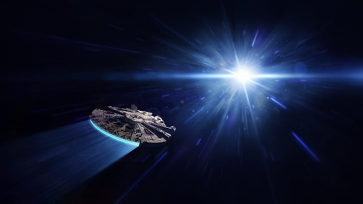 Star Wars, Millennium Falcon, Weltraum, HD-Hintergrundbild