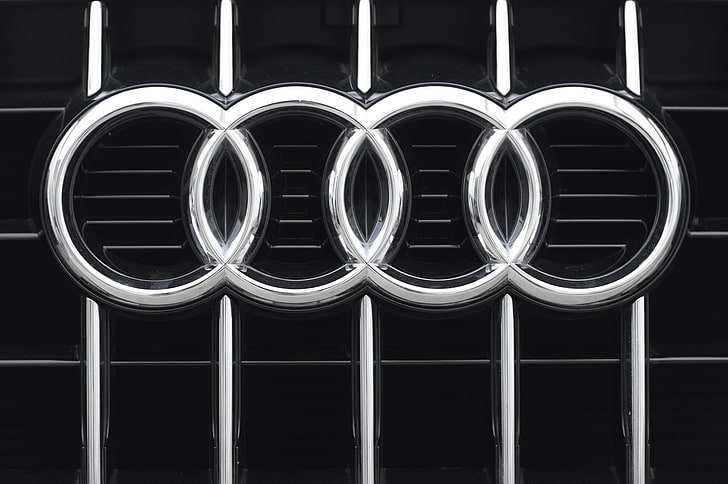 Silver Audi emblem HD wallpapers free download | Wallpaperbetter