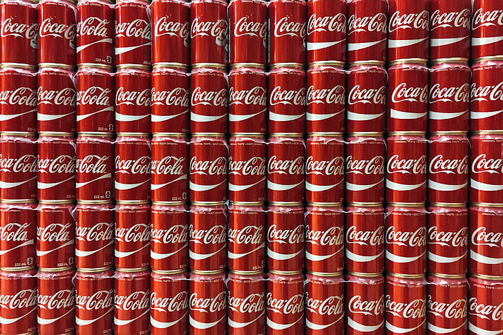 background, color, banks, Coca - Cola, HD wallpaper