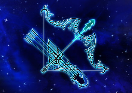 Artistik, Zodiak, Horoskop, Sagitarius (Astrologi), Zodiac Sign, Wallpaper HD HD wallpaper