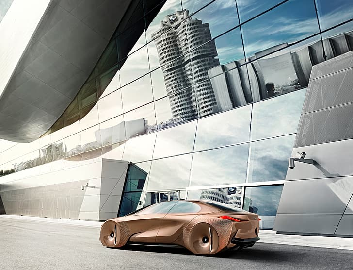 Concept, BMW, แนวคิด, Vision, Next 100, วอลล์เปเปอร์ HD